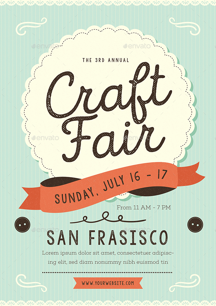 Craft Fair Event Flyer, Print Templates | GraphicRiver